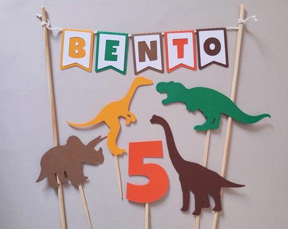 Kit Topo de Bolo Dinossauro
