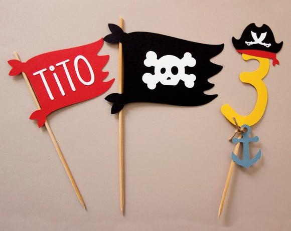 Kit Topo de Bolo Pirata