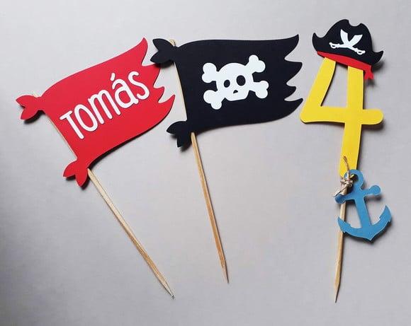 Kit Topo de Bolo Pirata