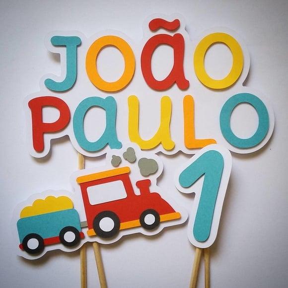 Topo de Bolo Trenzinho