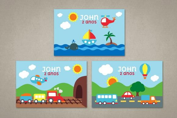Rótulo Bolha de Sabão Meios de Transporte