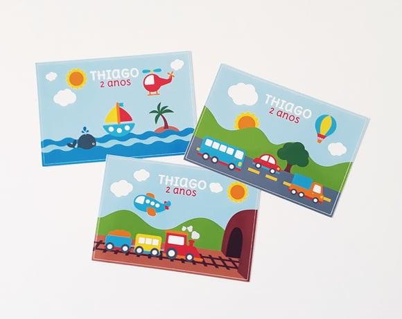 Rótulo Bolha de Sabão Meios de Transporte