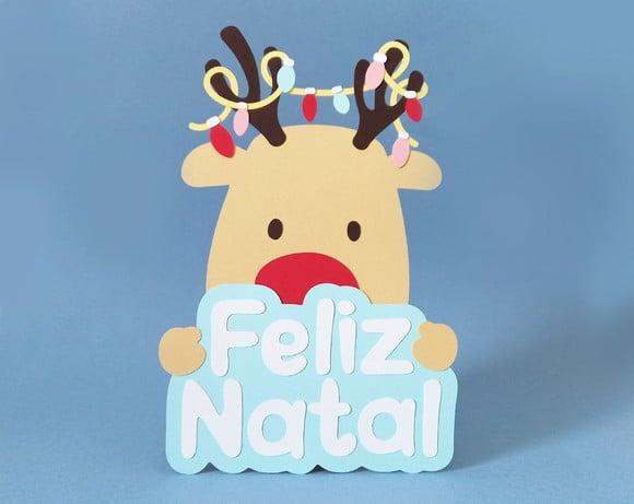 Display de Mesa Rena Feliz Natal