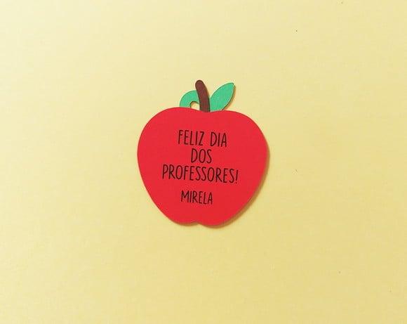 Tag Dia dos Professores Maçã em Camadas