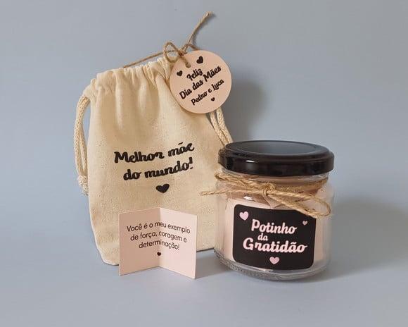 Presente para Mães com Embalagem - Potinho da Gratidão