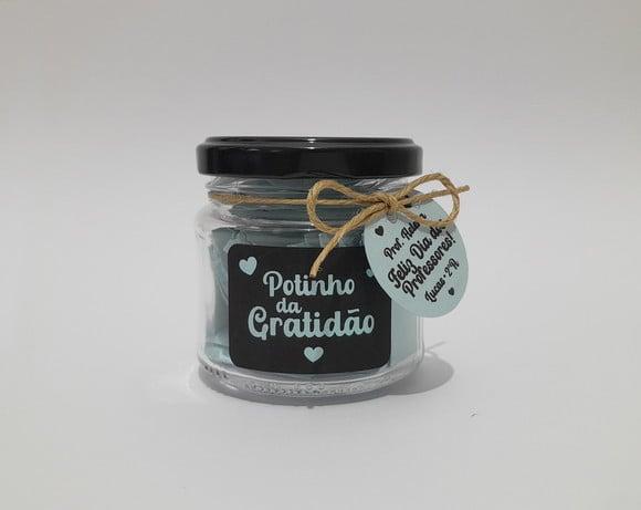Presente Dia dos Professores com Tag - Potinho da Gratidão