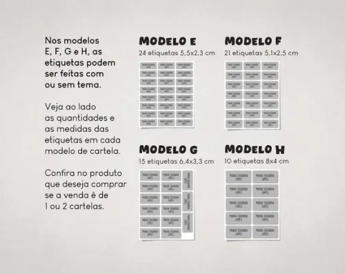 Etiquetas Escolares Sereia em Vinil