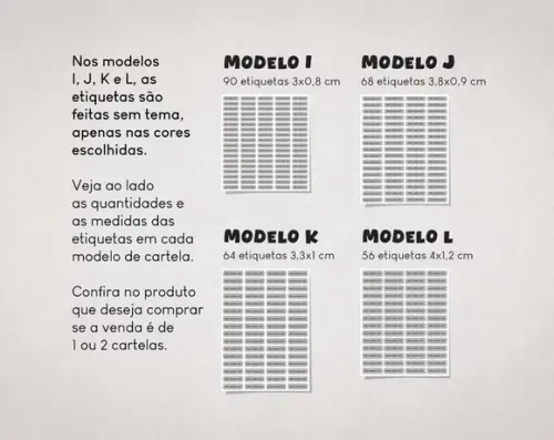 Etiquetas para Lápis Amarelas e Azuis em Vinil Adesivo