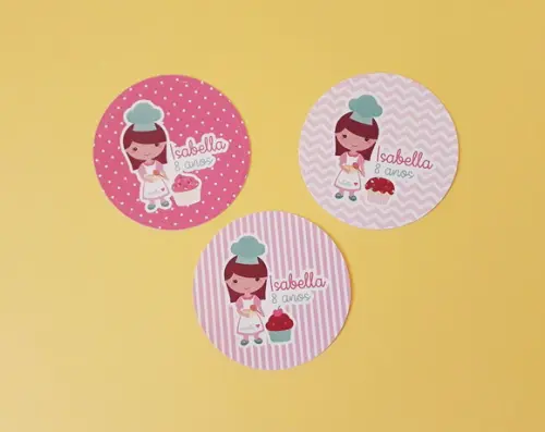 Adesivo Confeitaria 5 cm