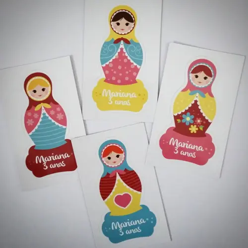 Adesivo Personalizado Matrioska