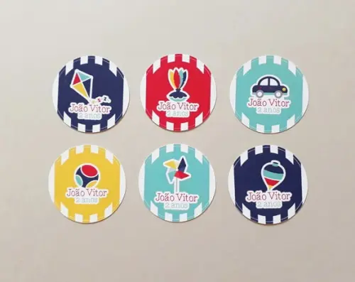 Adesivo Brinquedos Antigos 5 cm