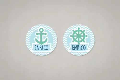 Adesivo Marinheiro Símbolos Náuticos 5 cm