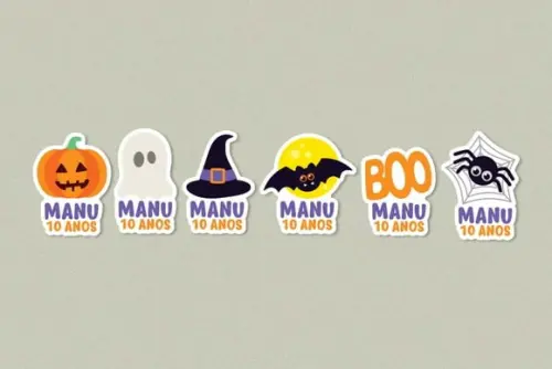 Adesivo Halloween Personalizado