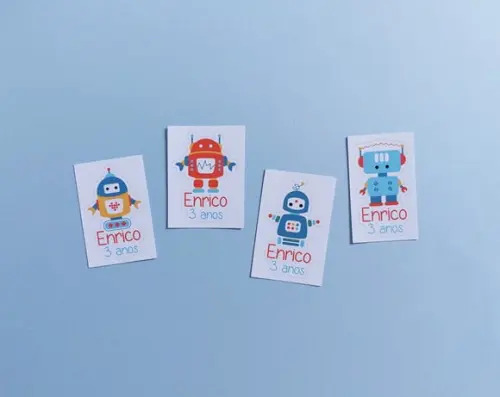 Adesivo Personalizado Robôs
