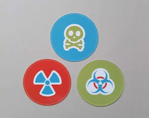 Adesivo Símbolos Química Cientista 5cm