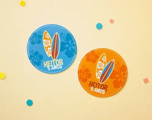 Adesivo Surf Personalizado 5 cm