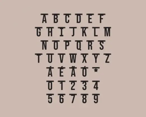 Arquivo de Corte Digital Varal Letras e Números
