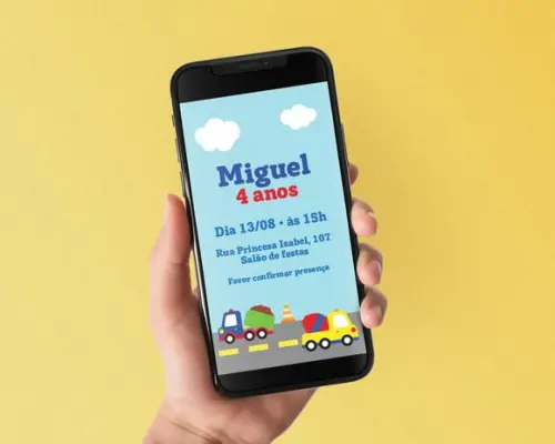 Convite Digital Caminhões de Serviço