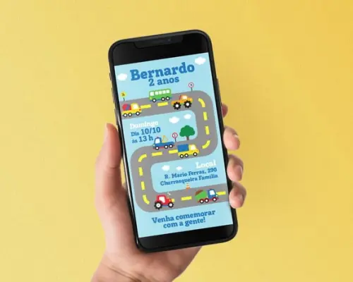 Convite Digital Veículos de Serviço
