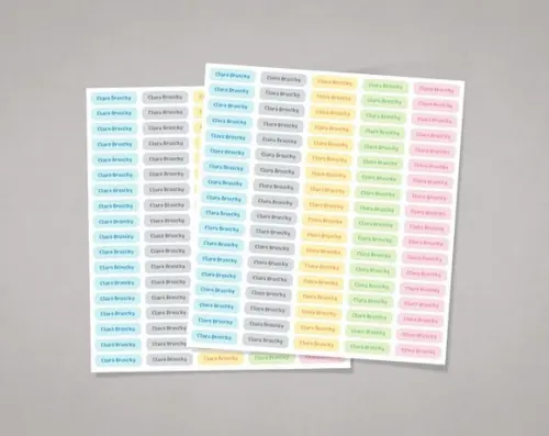 Etiquetas para Lápis e Canetinhas Cores Coala Adesivo Comum