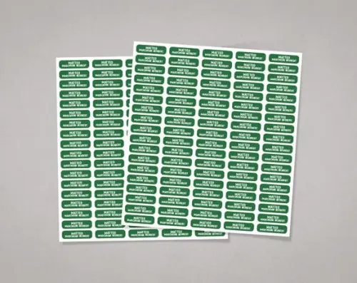 Etiquetas para Lápis e Canetinhas Verde Adesivo Comum
