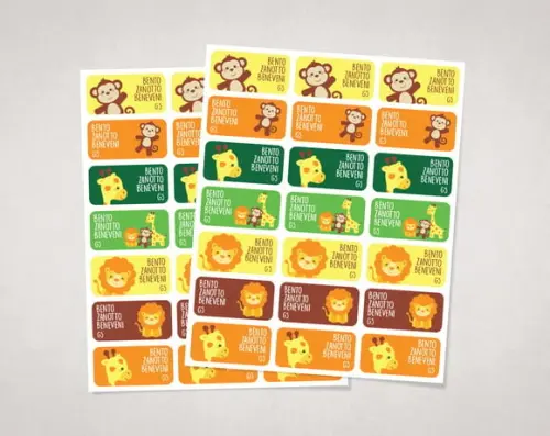 Etiquetas Personalizadas para Caderno Safari em Vinil