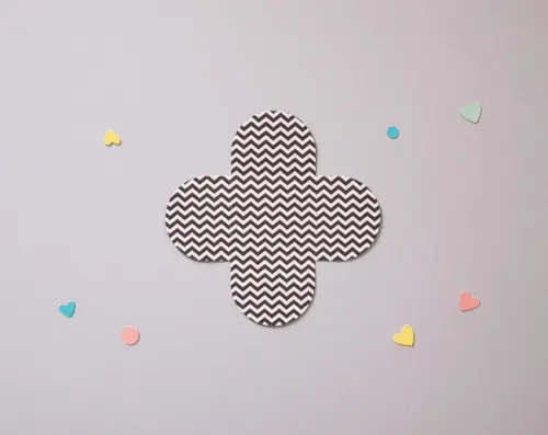 Forminha Chevron Preta