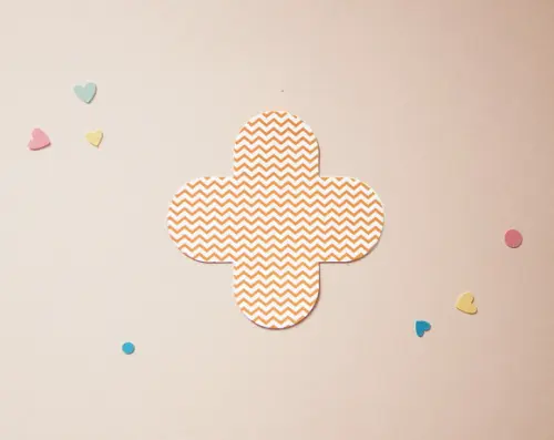 Forminha Chevron Laranja