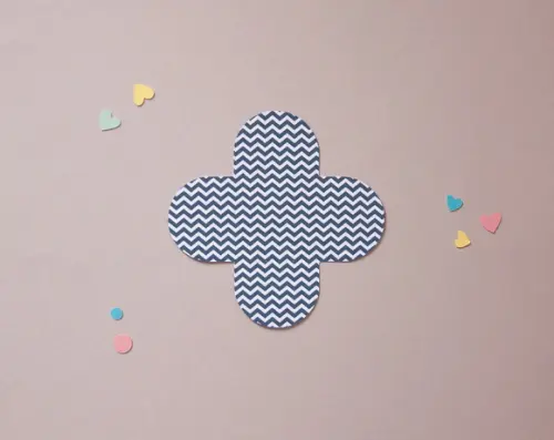 Forminha Chevron Azul Marinho