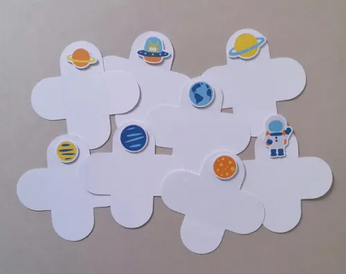 Forminhas Planetas e Astronauta
