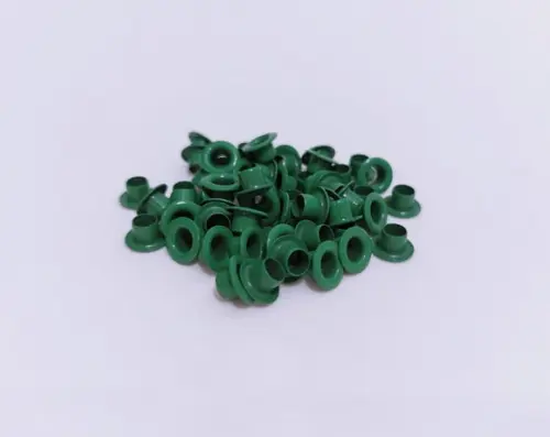 Ilhós Verde de Alumínio (200 Unidades/até 2 Cores)
