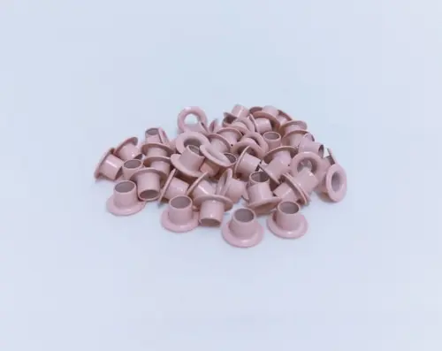 Ilhós Rosa Nude de Alumínio (200 Unidades/até 2 Cores)