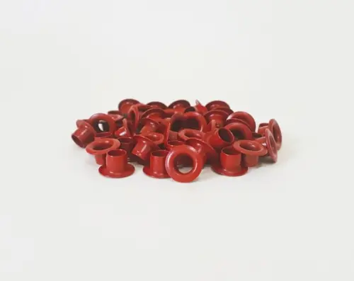 Ilhós Vermelho de Alumínio (200 Unidades/até 2 Cores)