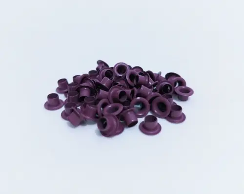 Ilhós Roxo Escuro de Alumínio (200 Unidades/até 2 Cores)