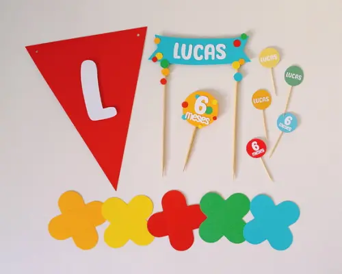 Kit Festa Cores sem Tema - Só Um Bolinho