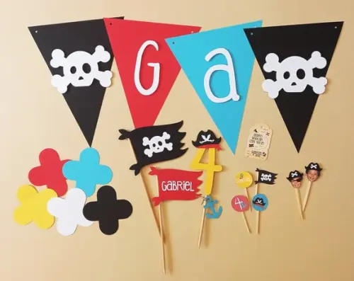 Kit Festa Piratas - Mini Festa