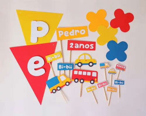 Kit Festa Meios de Transporte - Só Um Bolinho