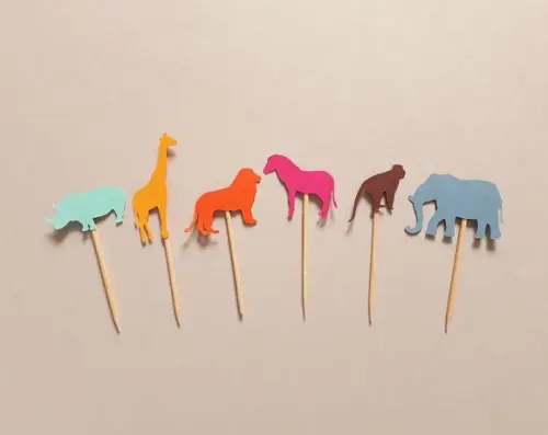 Mini Topper Safari Colorido