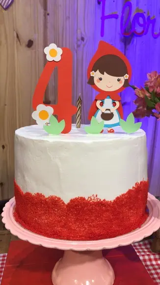Topo de Bolo Chapeuzinho Vermelho