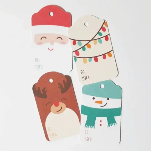 Tag para Presente de Natal de para