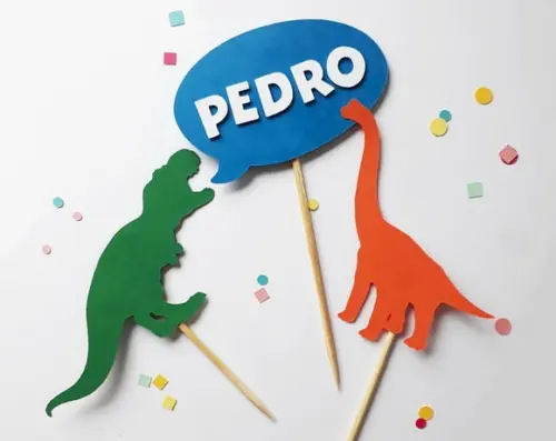 Kit Topo de Bolo Dinossauros