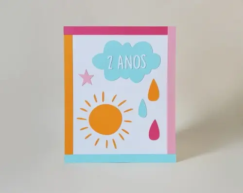 Display de Mesa Arco-íris Boho com Idade