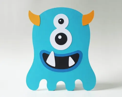 Display de Mesa Monstrinho Azul