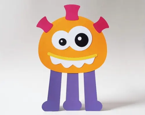 Display de Mesa Monstrinho Laranja Claro