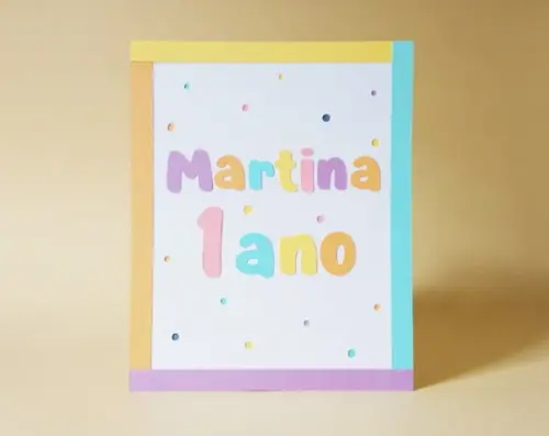 Display de Mesa Nome e Idade