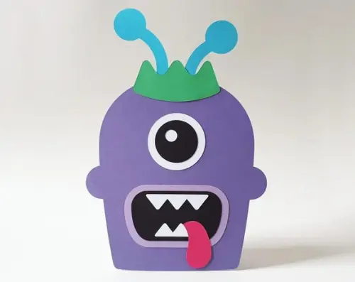 Display de Mesa Monstrinho Roxo