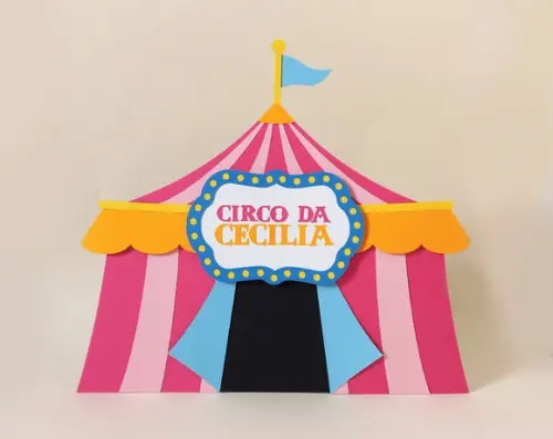 Display de Mesa Tenda Circo