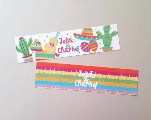 Rótulo para Água Festa Mexicana