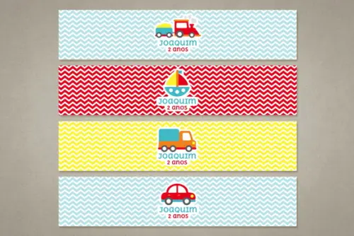 Rótulo para Água Meios de Transporte
