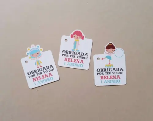 Tag Agradecimento Circo Meninas